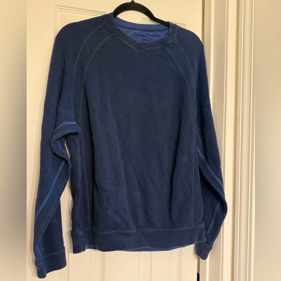Tommy Bahamas Pull Over Blue Sweater Size M - Picture 2 of 5